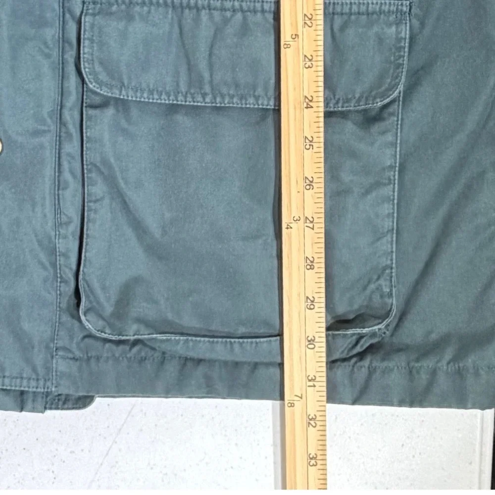 Eddie Bauer Wool Lined Mountain Parka Large Green Hooded Barn Coat Chore Jacket
